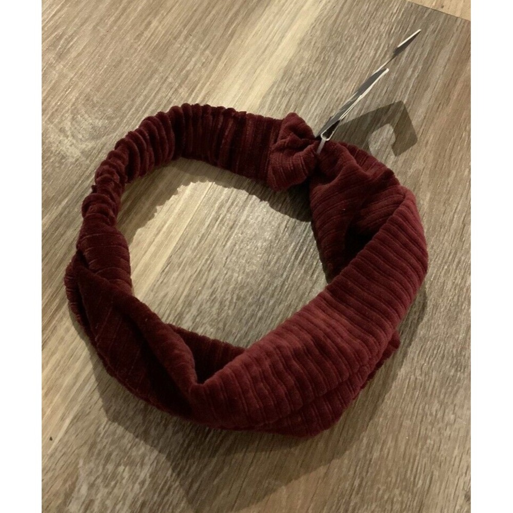 Universal Thread Burgundy Velvet Cloth Headwrap Headband